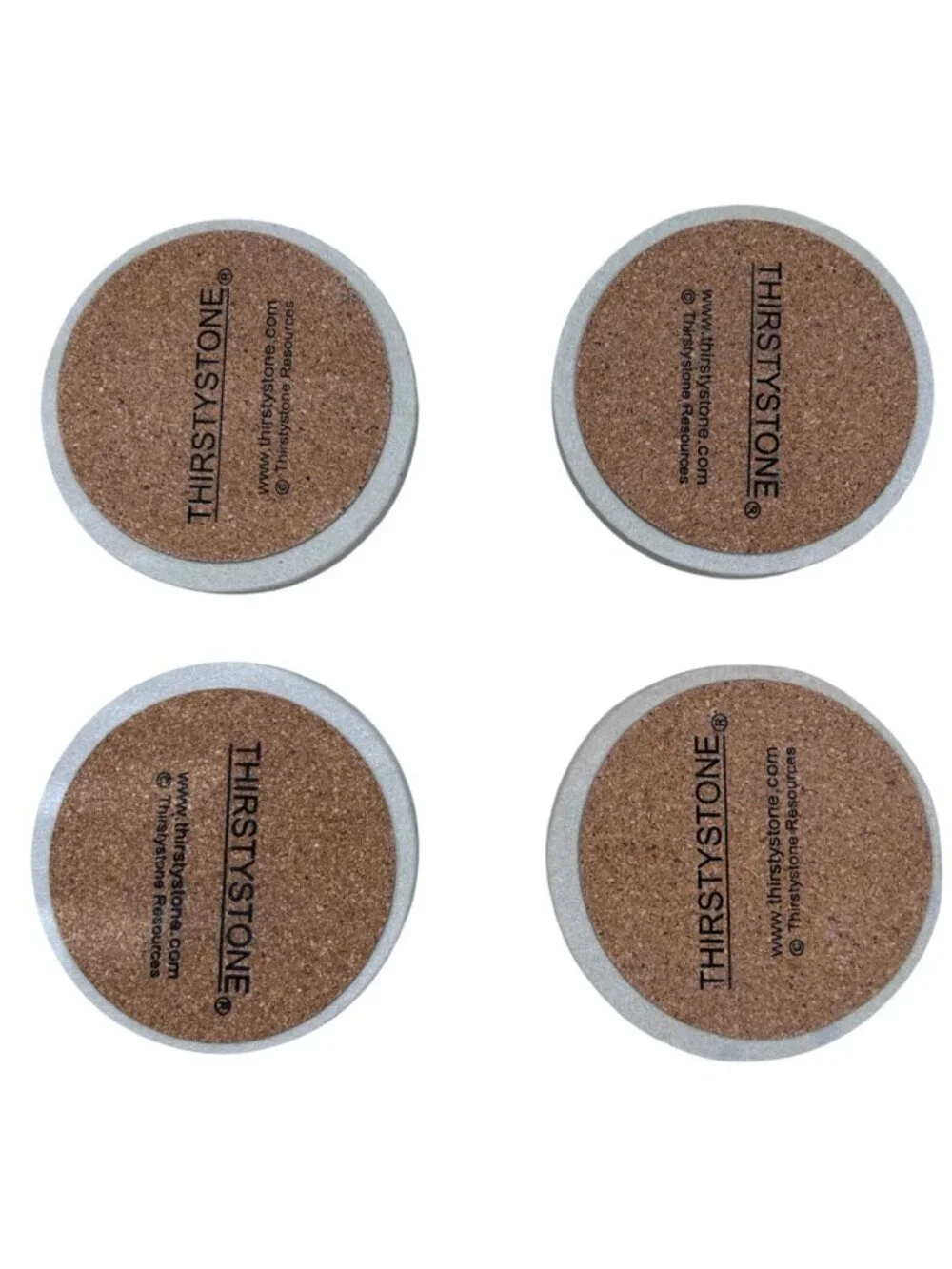 Thirstystone Monograms C Drink Coasters Absorbing Stone